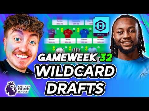 MY GW32 WILDCARD DRAFTS! | Best FPL Wildcard Templates | Fantasy Premier League Tips 2025/26