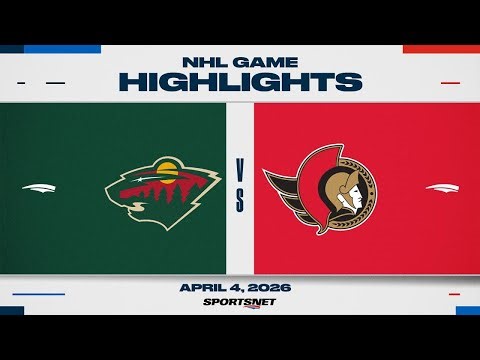 NHL Highlights | Wild vs. Senators - April 4, 2026
