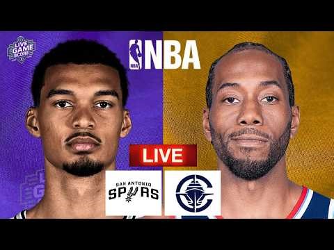 🔴 LIVE: San Antonio Spurs vs Los Angeles Clippers | NBA BASKETBALL | PLAY BY PLAY | LIVE SCOREBOARD
