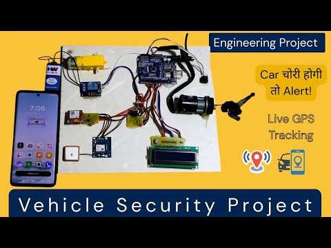 Vehicle Security System Project Using Arduino | GSM GPS Based Final Year Engineering Project