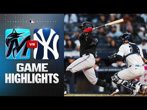 Marlins vs. Yankees Game Highlights (4/4/26) | MLB Highlights