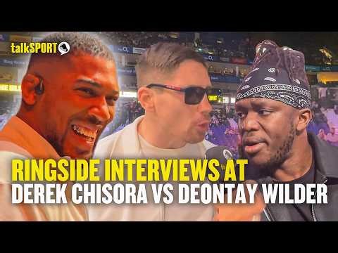 'Chisora KO's Wilder Before I Can!' Anthony Joshua Ringside At Derek Chisora vs Deontay Wilder