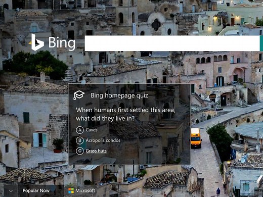 Bing brings daily quizzes to its home page for everyone