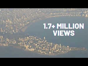 Mumbai Aerial View HD from plane ! Worli sea link, Antilla Taj hotel, Gateway of India, Wankhede