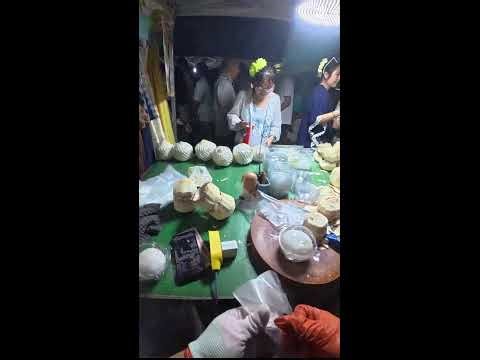 Uncut POV | Coconut Shell Peeling & Whole Fruit Sales | Real-Time Vendor Rhythm