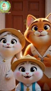 Mio Mio Song 🎵 Cat Family Nursery Rhyme | Kids Music Video