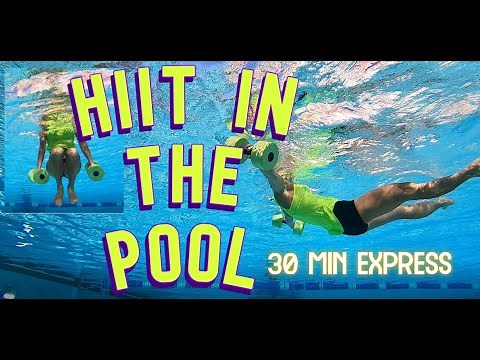 HIIT in the POOL: 30 min Express Aqua Interval Workout Part 1
