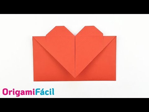 💌 Sobre Corazón de papel fácil paso a paso