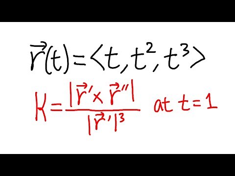 Calculus 3: how to find the curvature of a given vector function