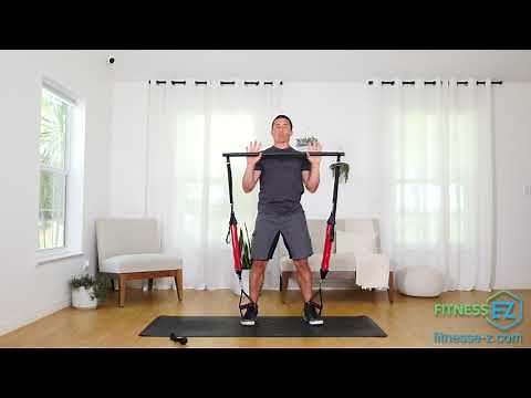 Fitness EZ Pilates Bar Kit with Resistance Bands - Portable Home Gym Workout Instructional Video
