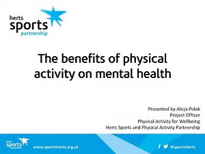 The benefits of physical activity on mental health - Just Talk week November 2021