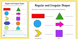 Regular and Irregular Polygons Worksheet