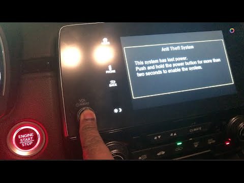 How to reset a Honda CRV Antitheft system alarm