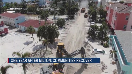 Sunset Beach, One year after Milton