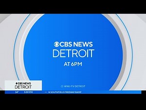 WWJ-TV - CBS News Detroit at 6 PM open and first few minutes (January 23, 2023)