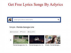 Free Lyrics Songs By AZlyrics