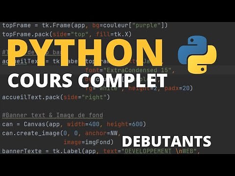 🐍APPRENDRE PYTHON : COURS COMPLET POUR DEBUTANTS👨‍💻