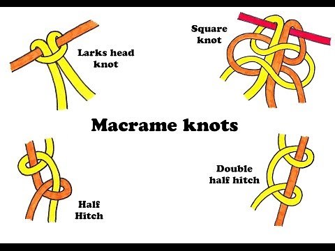 Basic macrame knots