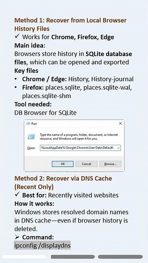 Recover deleted browser history on a laptop in minutes. #browser #history