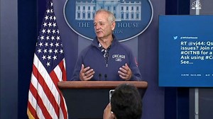 Actor Bill Murray Crashes White House Press Briefing