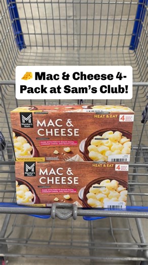 Mac & cheese lovers, this one’s for you! 🧀 This NEW 4-pack comes with microwavable cups made with real cheddar cheese (19g of protein each) - for just $8.98. Perfect for quick lunches & late-night snacks 😋 #samsclub #samsclubfinds #macandcheese | Sam’s Club Lovers