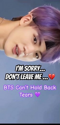 💔 BTS Crying on Stage | Emotional Moment as Fans Sing “I’m Sorry Don’t Leave Me” #BTS #방탄소년단