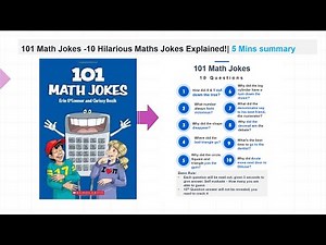 10 Hilarious Maths Jokes Explained! | From “101 Maths Jokes” with Animated PPT #mathisfun