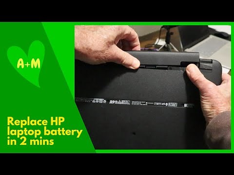 How to replace an HP laptop battery