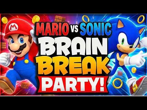🟥 Brain Break 🟥 Mario vs Sonic 🟥 Brain Breaks for Kids 🟥 Just Dance