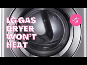 ✨LG GAS DRYER WON’T HEAT - 3 MINUTE FIX✨ MAKE SURE TO UNPLUG