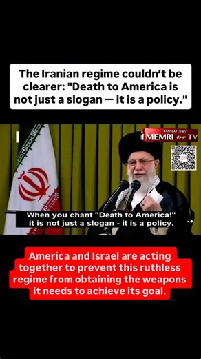 The Iranian regime couldn’t be clearer: “Death to America is not just a slogan — it is a policy.” | AIPAC