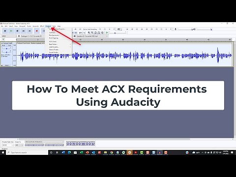 How To Meet ACX Requirements Using Audacity