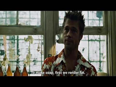 Fight Club (1999) | Making Soap Scene || HD || English Subtitles
