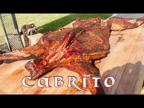 How To Smoke Whole BBQ Goat Recipe | Smoked Cabrito Recipe.