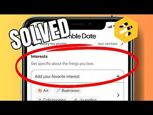 How to select and add interest badges on Bumble