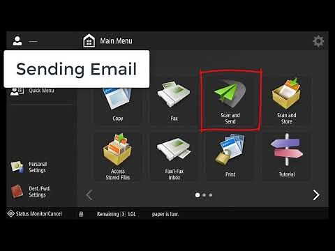 Scan and Send using Email on Canon imageRUNNER ADVANCE