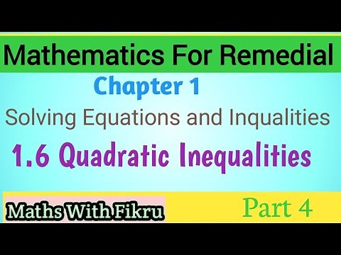 Remedial Mathematics Chapter 1 Part 4/ሪሚዲያል ሂሳብ ክፍል 4/