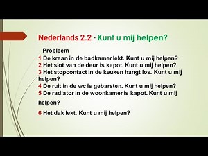 Nederlands voor beginners - Nederlands 2.2 - Beginner's Dutch - Niveau B1 هولندي