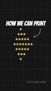 Akash • Python & Tech Enthusiast 🚀 on Instagram: "Diamond Pattern using Python 📒 | Complete Python guide + 99 Projects 🔗 | Link in the Bio .. .. Follow @pycode.hubb for more .. .. Turn on post notifications for more such posts like this .. .. #pythonhub #pythonquiz #pythonlearning #pythonprogramming #pythondeveloper #python3 #programming #pythonprojects #pythonbeginner #coding #pythonbegginers #pythonlearn #pycode"