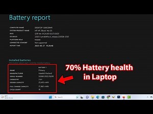 🔋 How to Check Battery Health on Windows 11 - Quick and Easy Guide!
