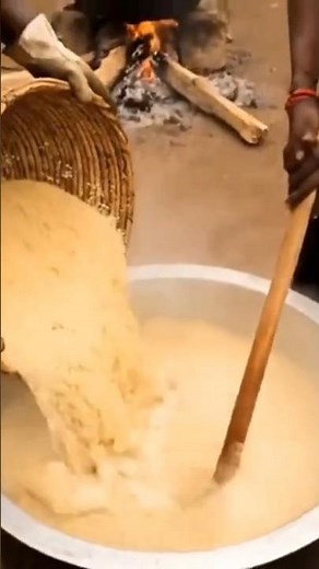 Mastering the Art of Eba: Traditional Cooking Over Open Fire