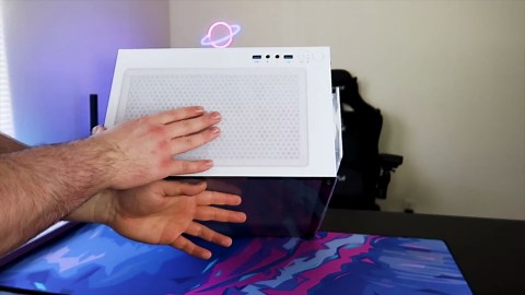 BitFenix Nova Mesh SE 4ARGB High Airflow PC Gaming Case Premium White-GPU Support 357mm- AIO Support 360mm-6+6 Controller (LED/PWM System) Aura SYNC/Mystic Light/RGB Fusion 2.0/Polychrome SYNC