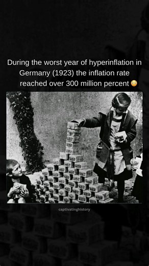 captivatinghistory | In 1923, Germany faced an unprecedented economic crisis as hyperinflation spiraled out of control. This was primarily due to the heavy... | Instagram