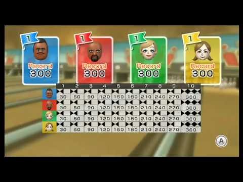 Wii Sports Resort - Bowling: Standard (4 Players: All Perfect Games!)