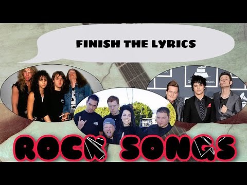 Finish the Lyrics ROCK SONGS with NO MUSIC | Ultimate Rock Music Quiz | Guess the Rock Songs Trivia
