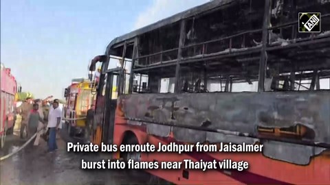 Jodhpur Bus Accident: 16 injured as bus travelling from Jaisalmer to Jodhpur bursts into flames