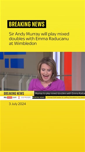 Sir Andy #Murray will play mixed doubles with Emma #Raducanu at #Wimbledon. #AndyMurray #SirAndyMurray #tennis #sport #EmmaRaducanu #doubles #MixedDoubles | Sky News