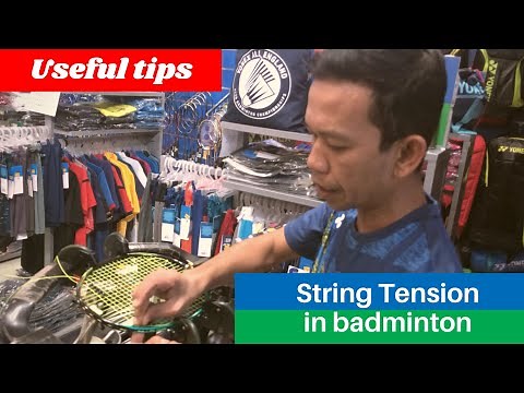 Badminton Racket String Tension
