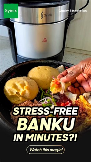 Banku, but make it soft life! 😍💚 Cooking just got way easier, faster, and smarter — thanks to the Syinix All Purposed Swallow Maker! And with @foodheartedly in the mix? You already know we’re here for the vibes AND the convenience. ✨ No more stirring stress. Just press, wait, and enjoy. Ready to join the soft life gang? 👉 Tap the link: https://reurl.cc/bmgQMv Use the code MANDY1001 for a discount. 📲 Or DM/WhatsApp us on 0556659884 for more details! #SyinixGhana #Foodheartedly #SwallowMadeEas