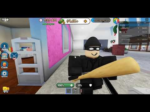 Roblox Mall Security Simulator Arresting Robbers Gameplay
